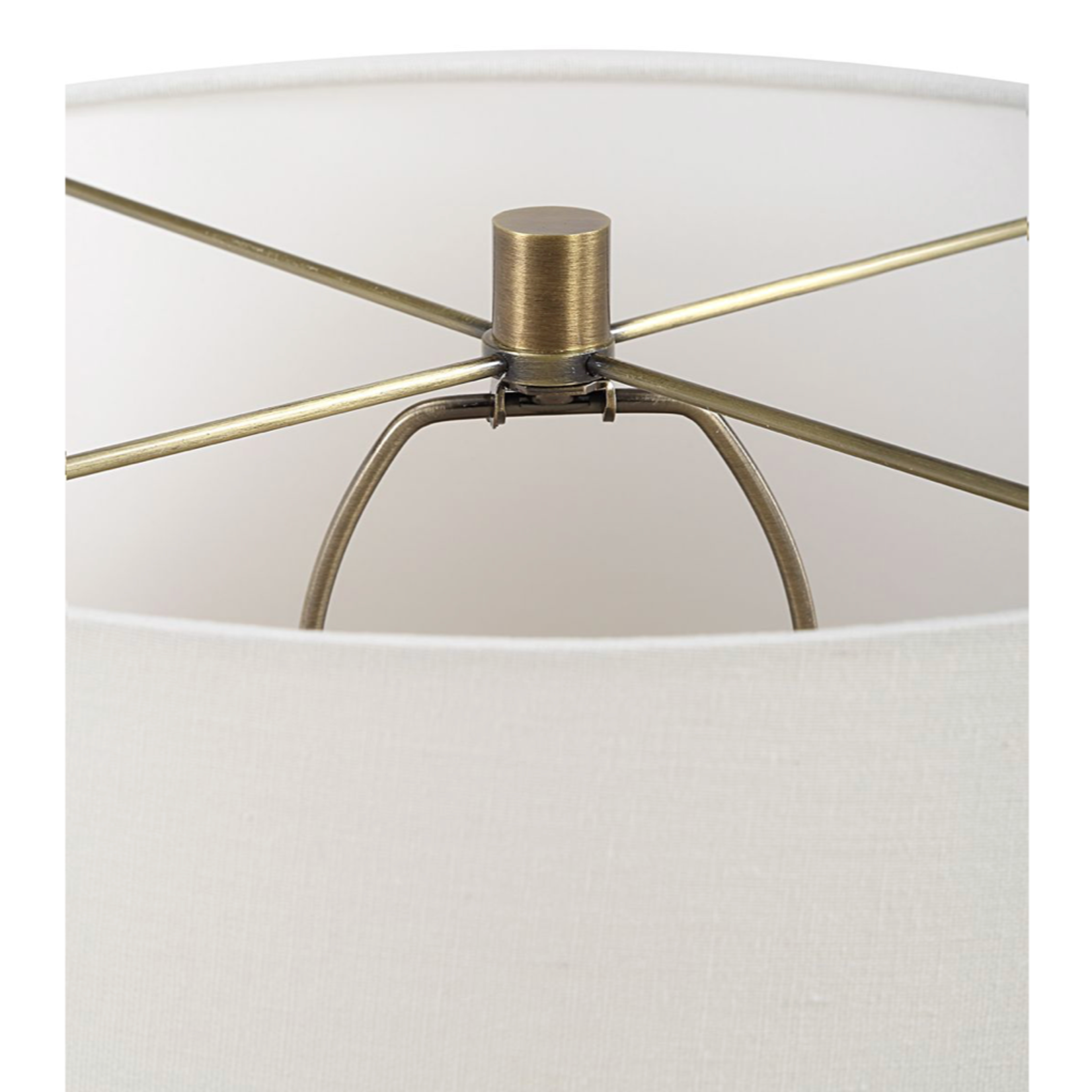 Outside The Box 26" Uttermost Submerged Deep Blue Glaze Ceramic Table Lamp