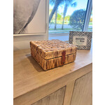 Outside The Box 9" Island Palm Water Hyacinth Decorative Boxes