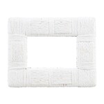 Outside The Box 5x7 White Woven Rope Photo Frame