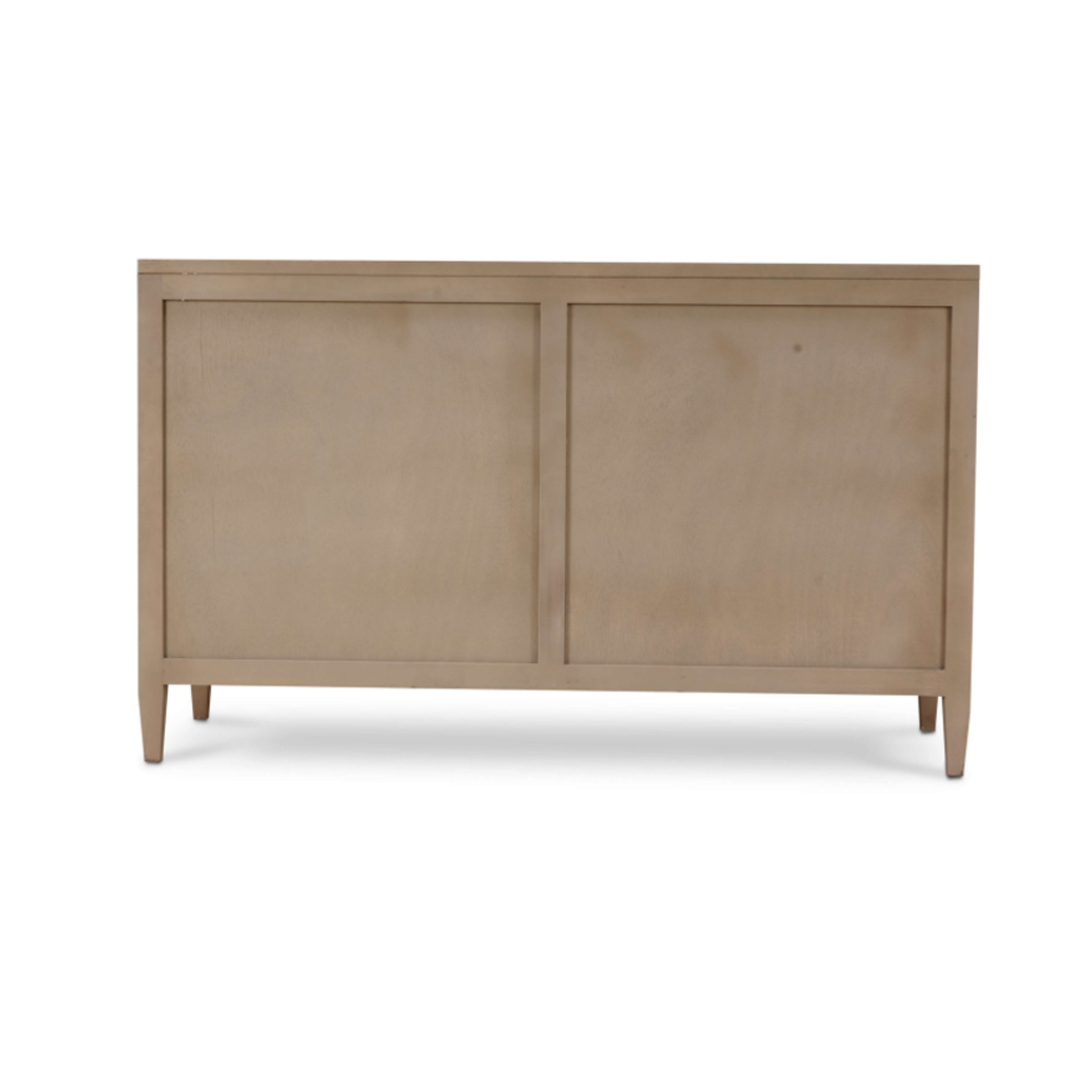 Outside The Box 64x21x39 Belgravia Mahogany & Rattan 6 Drawer Dresser In Sandbar