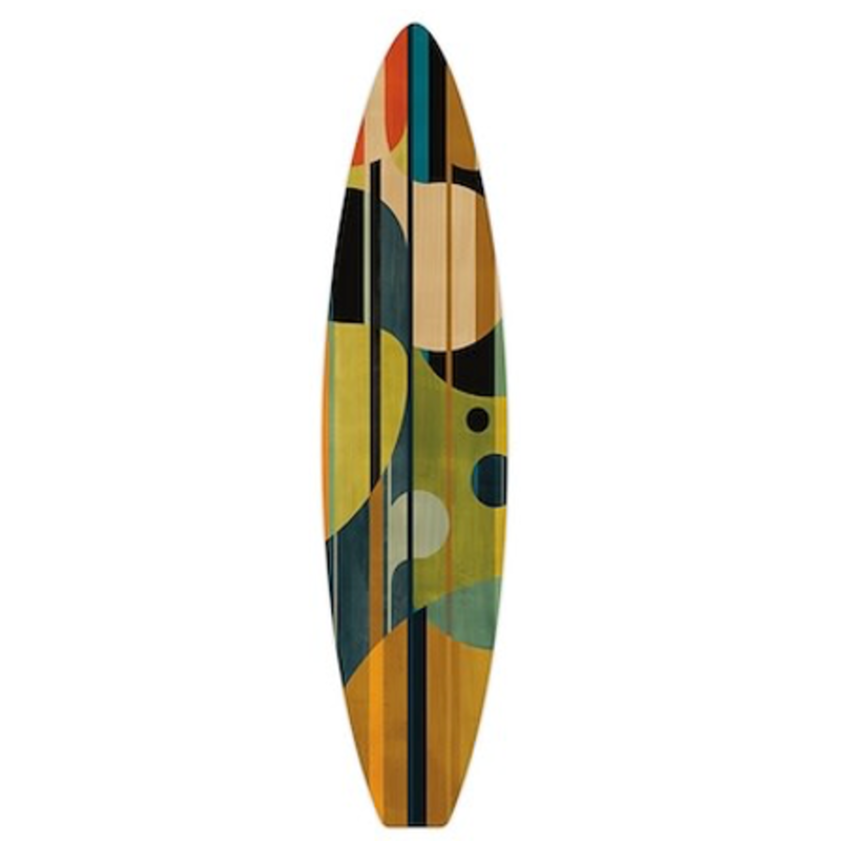 Outside The Box 60x14 Reminiscent Surfboard III Birchwood Art