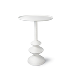 Outside The Box 24" Regina Andrew Hope White Aluminum Table