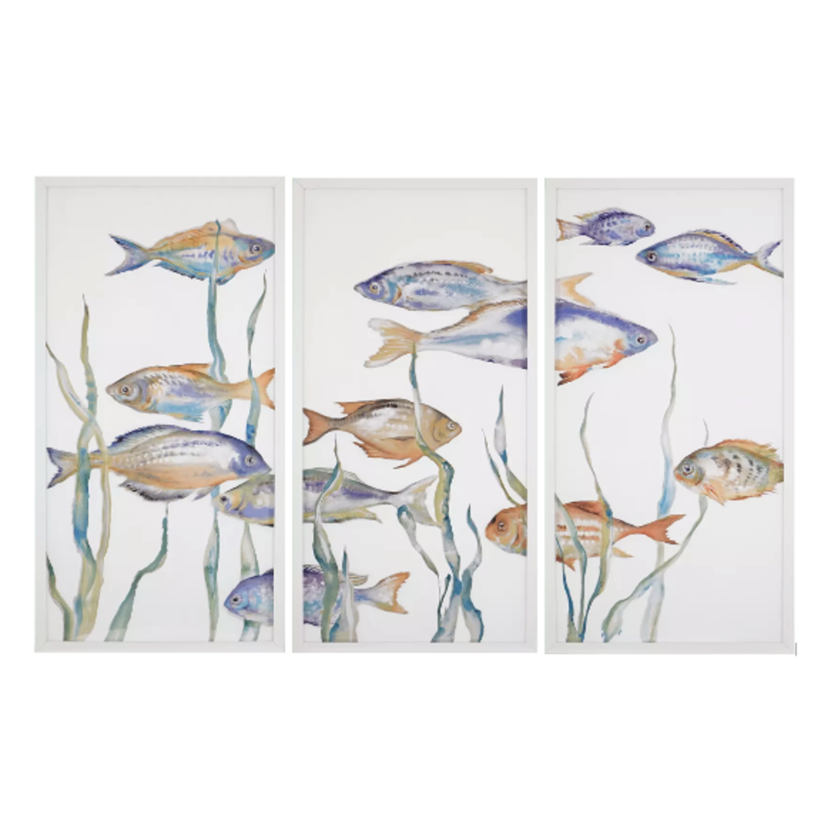 Outside The Box 78x50 Tropical Paradise Triptych Artwork