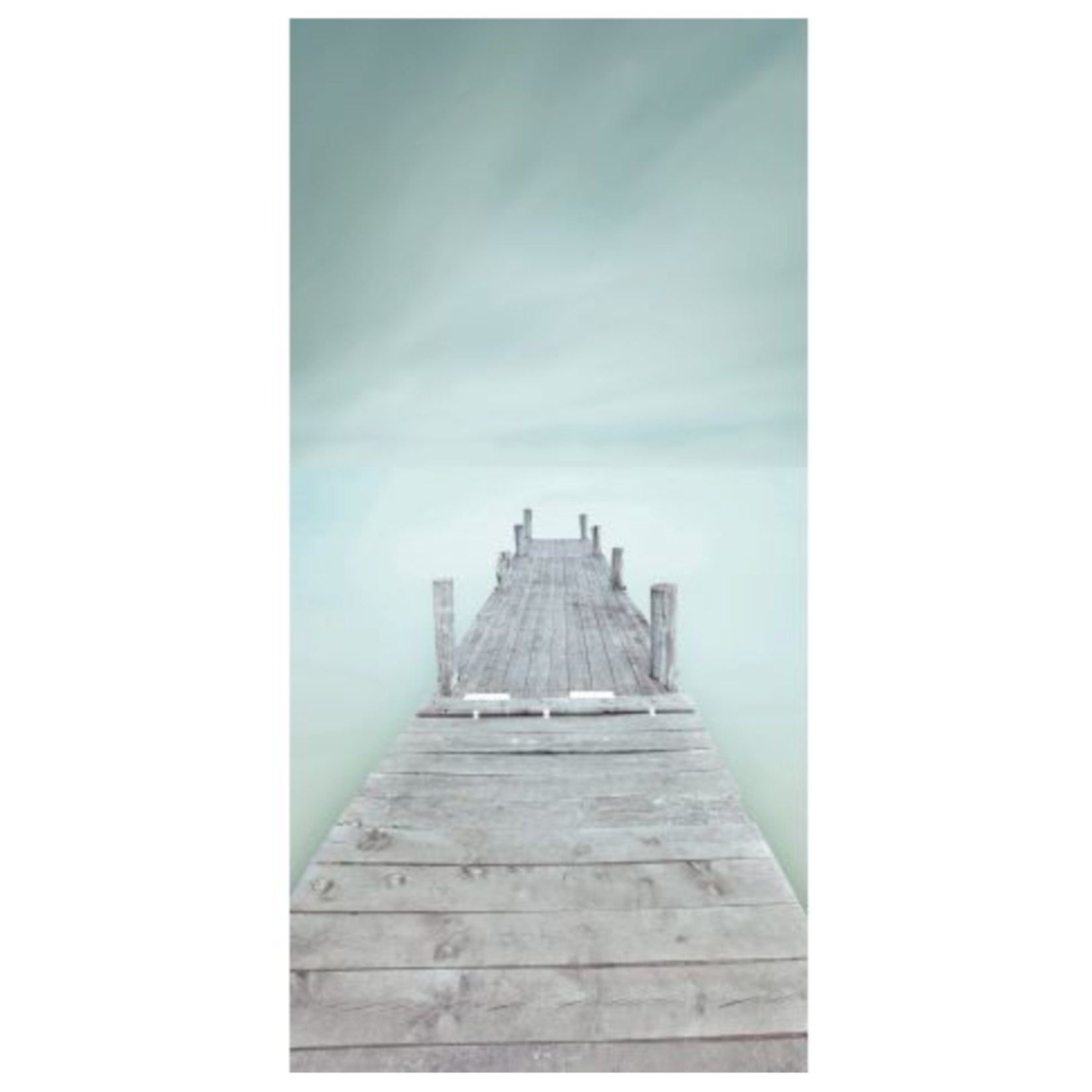 Outside The Box 95x47 Distressed Pier Art On Acrylic Frame