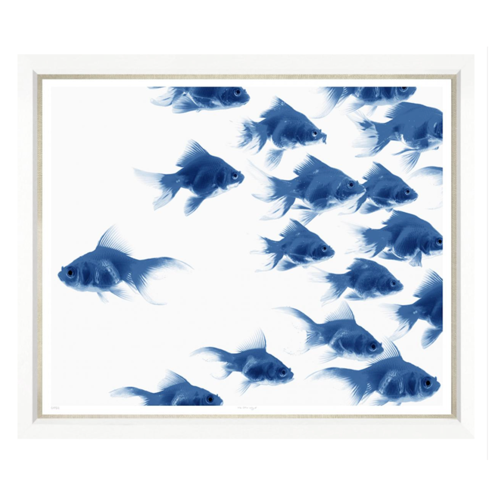 Outside The Box 50x43 Trowbridge The Other Way 2 White Frame With Linen Slip