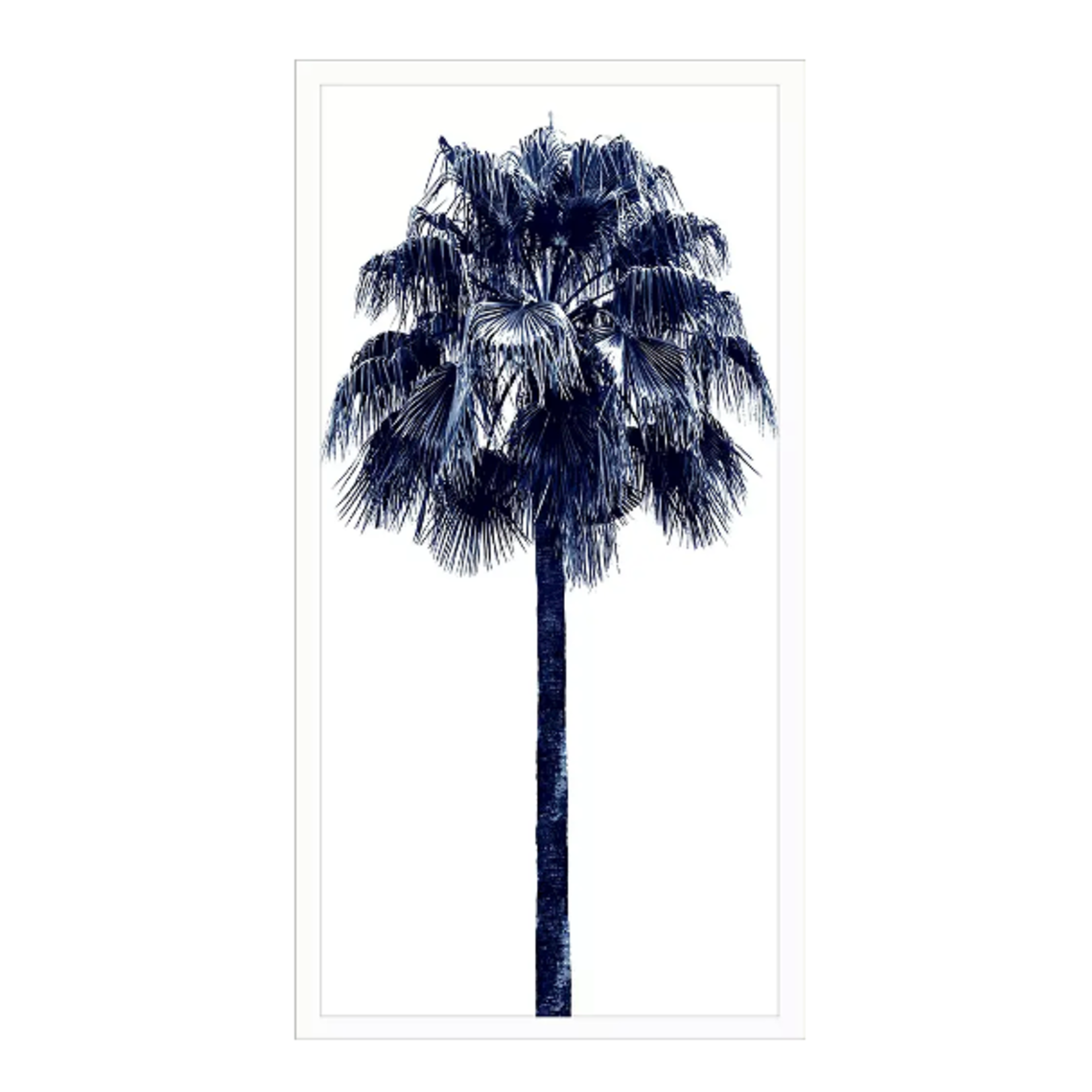 Outside The Box 50x26 Palm Tree Blue 4 Art