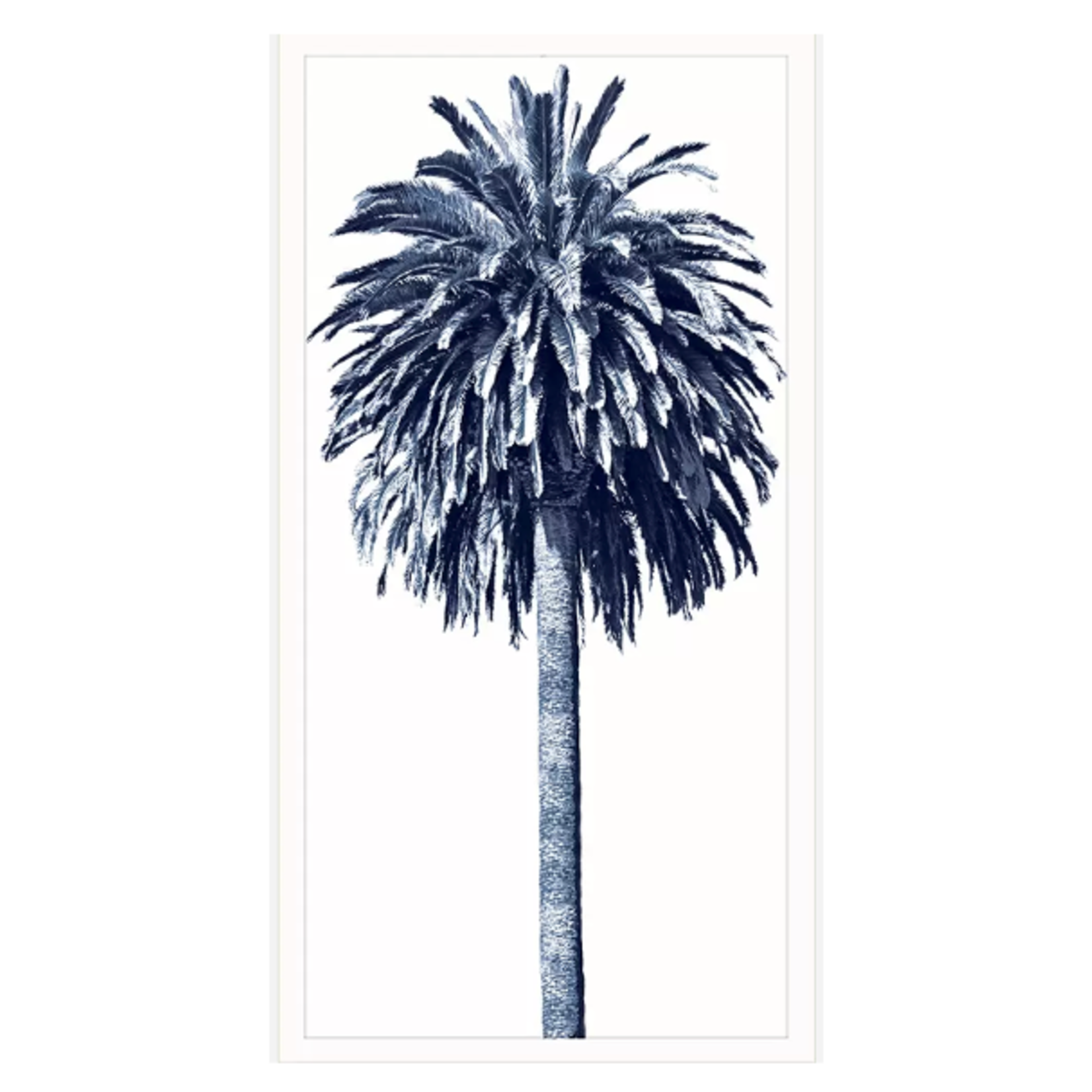 Outside The Box 50x26 Palm Tree Blue 2 Art