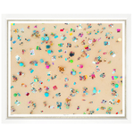 Outside The Box 50x43 Trowbridge Bright Beach Art White Frame With Linen Slip