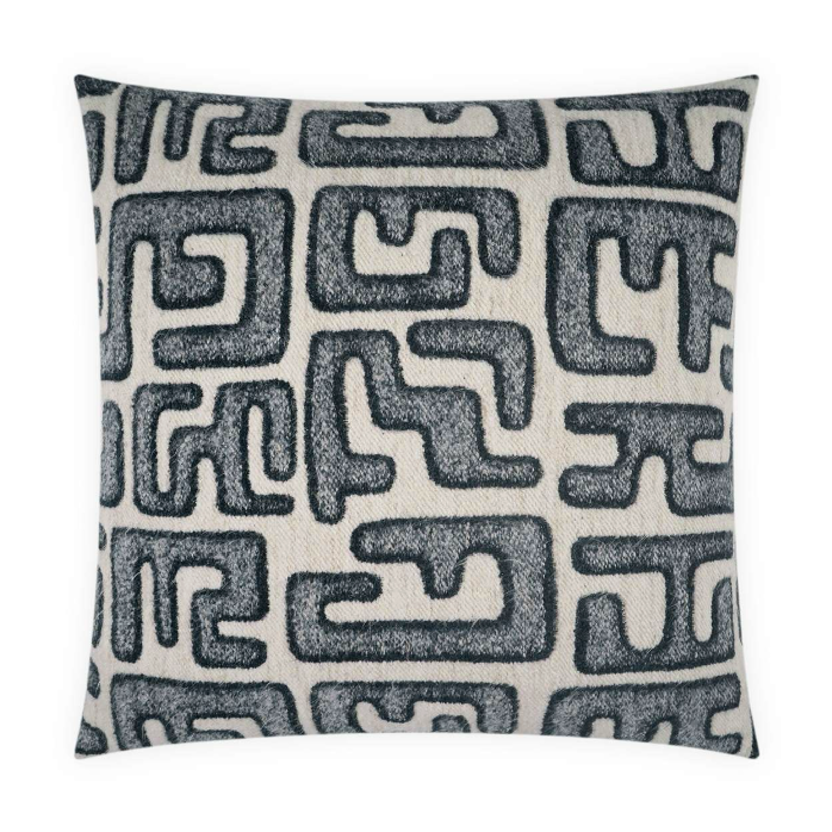 Outside The Box 24x24 Bantu Square Feather Down Pillow In Navy - DV KAP