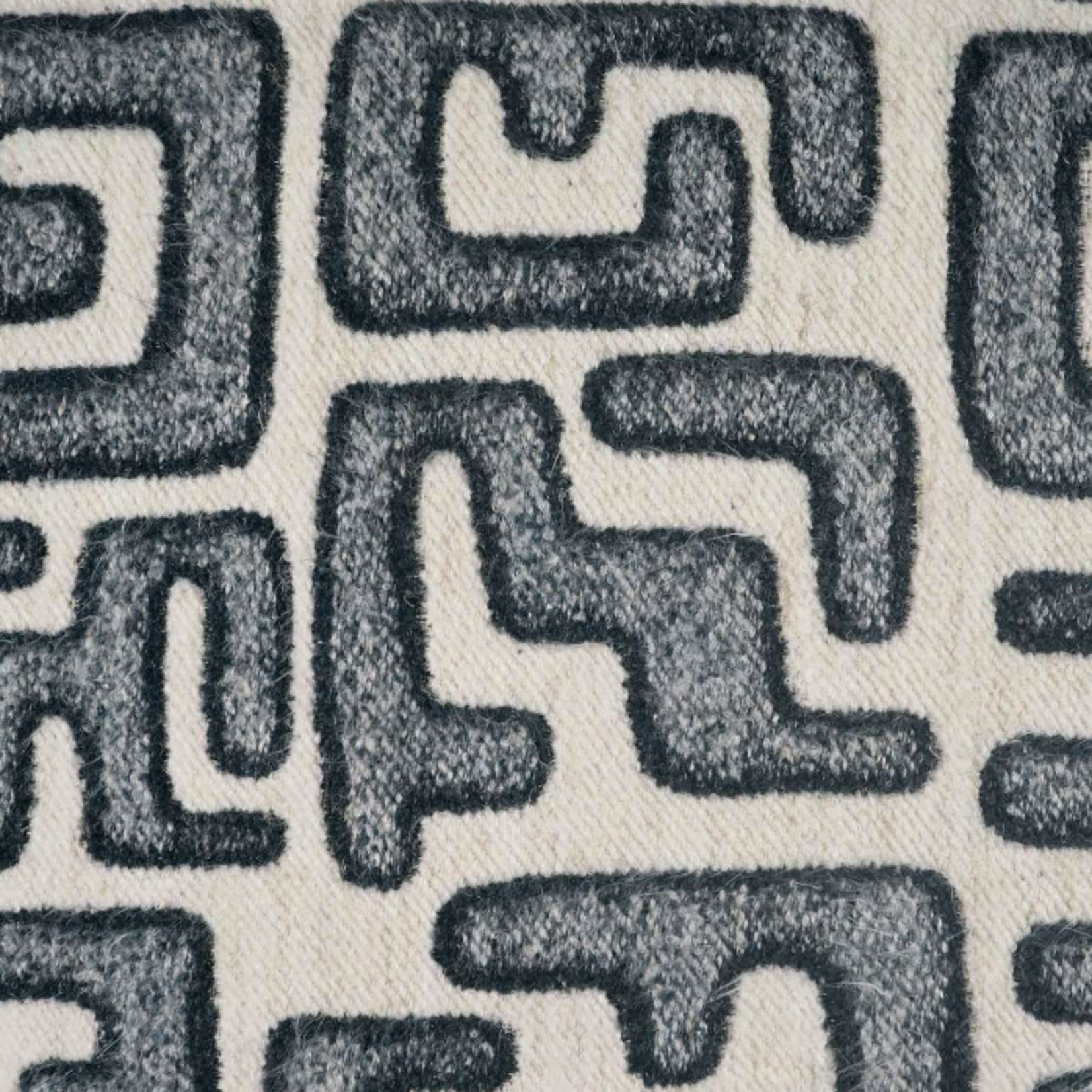 Outside The Box 24x24 Bantu Square Feather Down Pillow In Navy - DV KAP