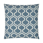Outside The Box 24x24 Raw Edgess Square Feather Down Pillow In Capri - DV KAP