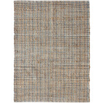 Outside The Box 7' x 9' Natural Fiber Hand WovenJute Blend Area Rug In Navy - 03305 CUSTOM