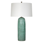 Outside The Box 30" Uttermost Andale Light Crackled Teal Ceramic Table Lamp