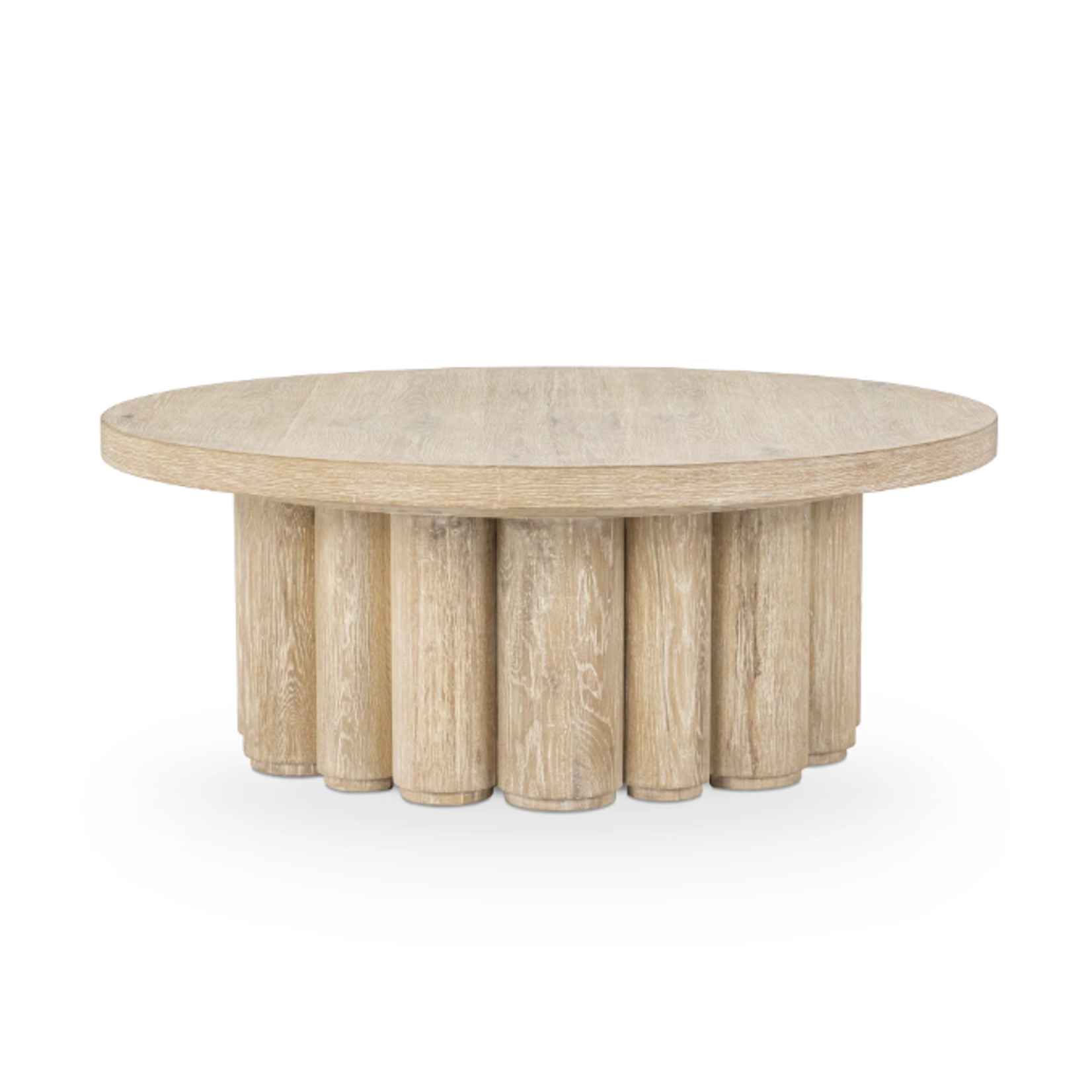 Outside The Box 48x18 Arbor Solid Oak White Washed Coffee Table