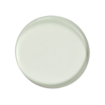 Outside The Box 16" Seafoam Enamel & Brass Round Tray