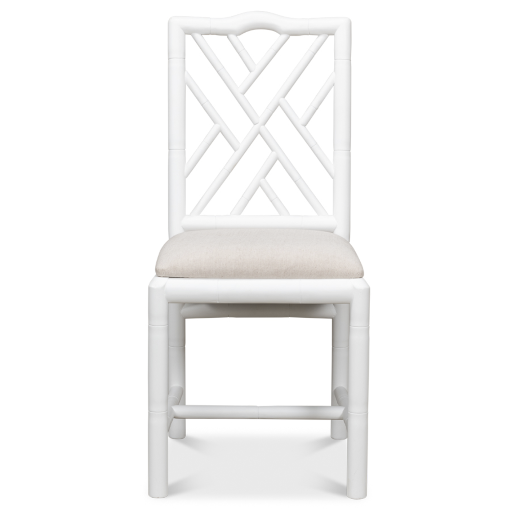 Outside The Box Brighton Solid Hand Carved Oak Dining Chair In White