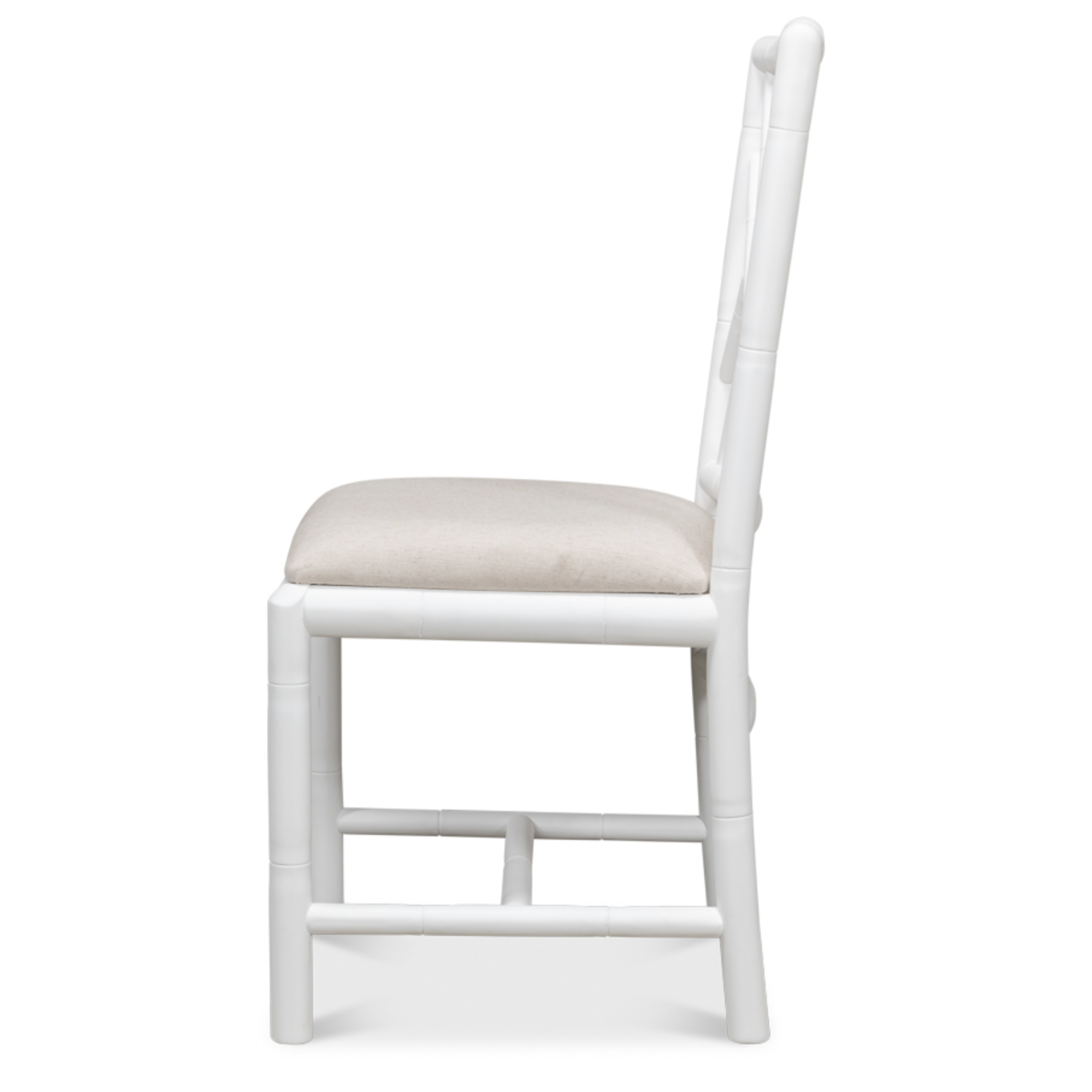 Outside The Box Brighton Solid Hand Carved Oak Dining Chair In White