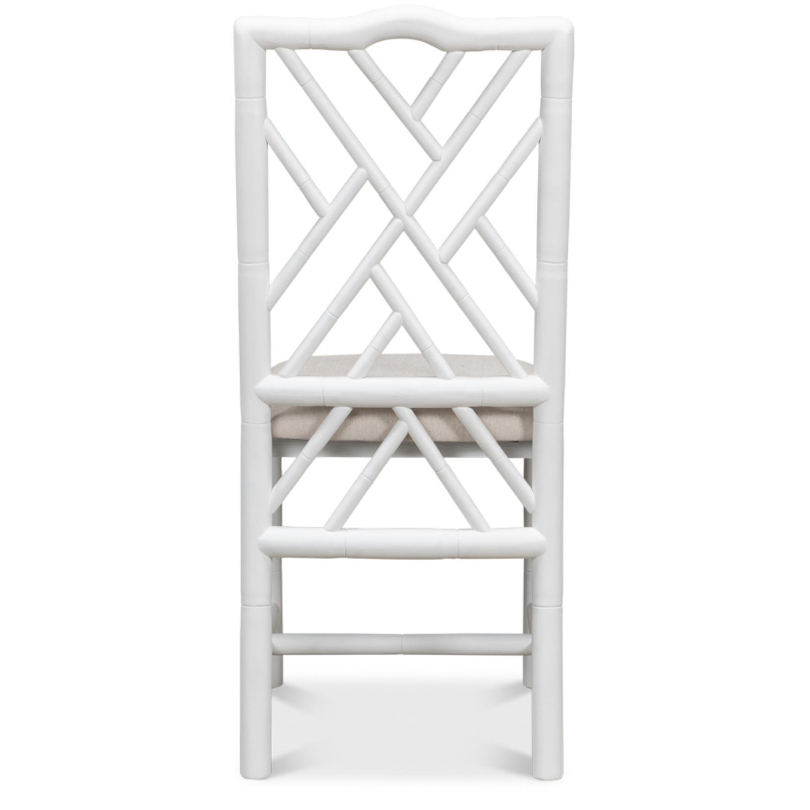 Outside The Box Brighton Solid Hand Carved Oak Dining Chair In White