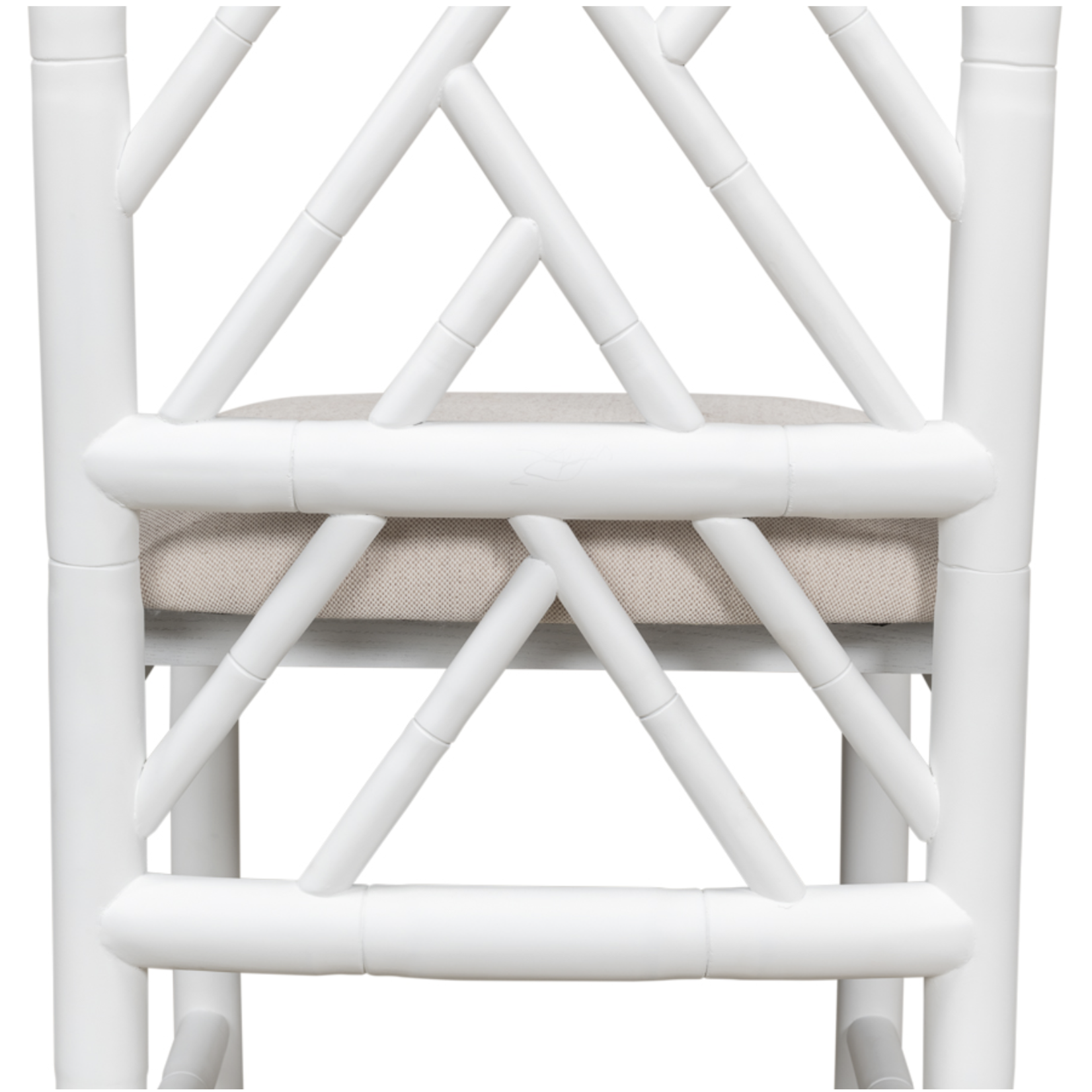 Outside The Box Brighton Solid Hand Carved Oak Dining Chair In White