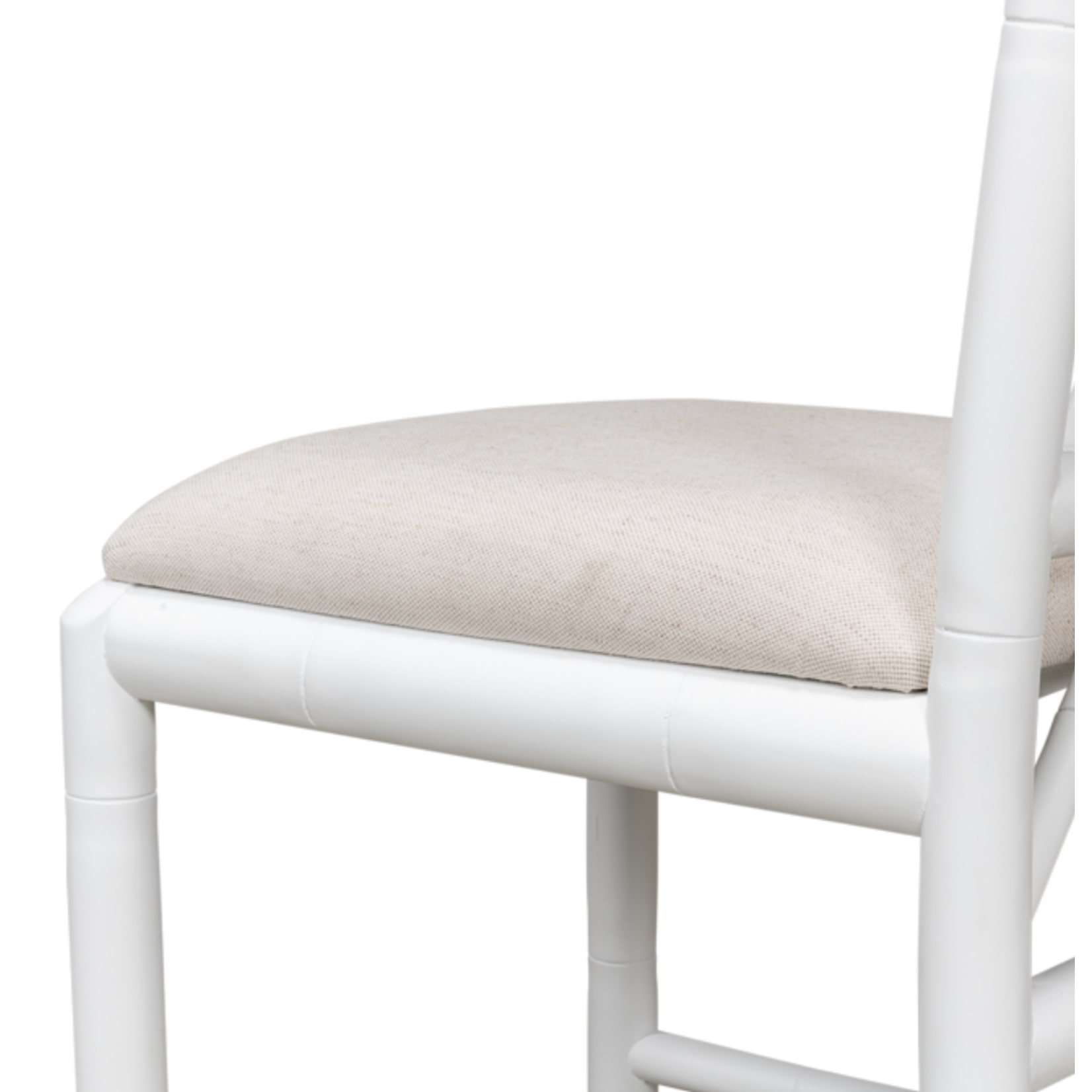 Outside The Box Brighton Solid Hand Carved Oak Dining Chair In White
