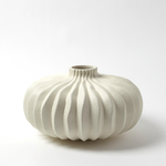 Outside The Box 7" Lithos Off White Hand Crafted Ceramic Vase