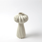 Outside The Box 13" Lithos Off White Hand Crafted Ceramic Vase