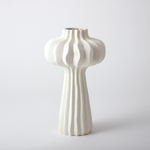 Outside The Box 18" Lithos Off White Hand Crafted Ceramic Vase