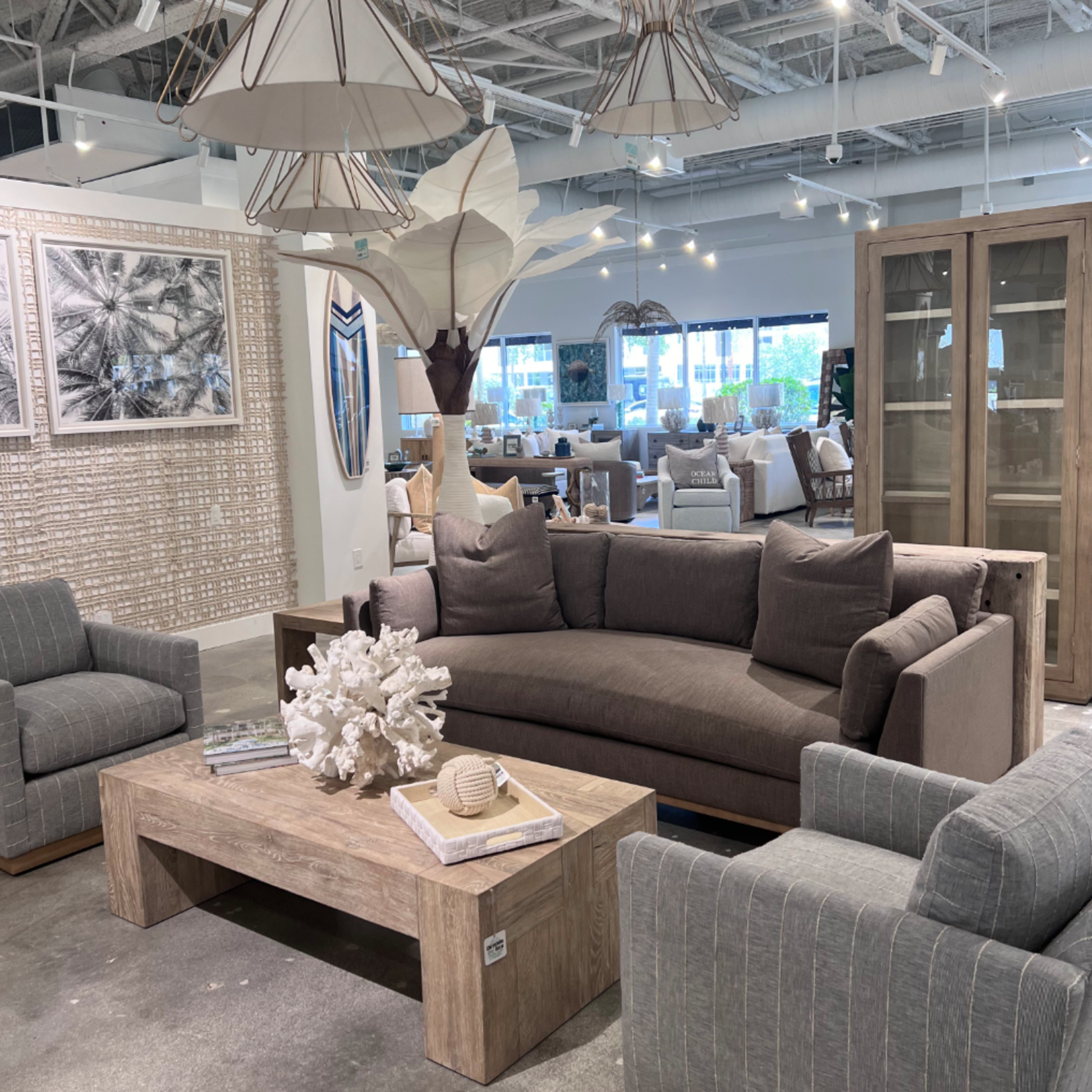 Outside The Box 90x38x35 Boden Charcoal Brown Kid Proof / Wearproof  Plus Upholstered Sofa BU102-20 (X)