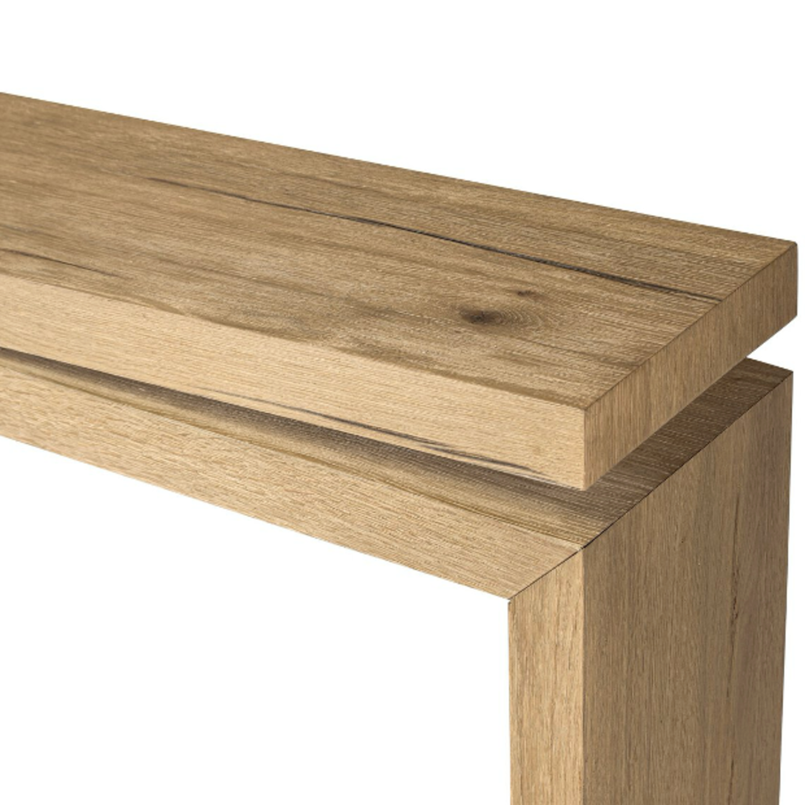 Outside The Box 79x15x31 Callie Pine Reclaimed Wood Console Table In Worn Oak