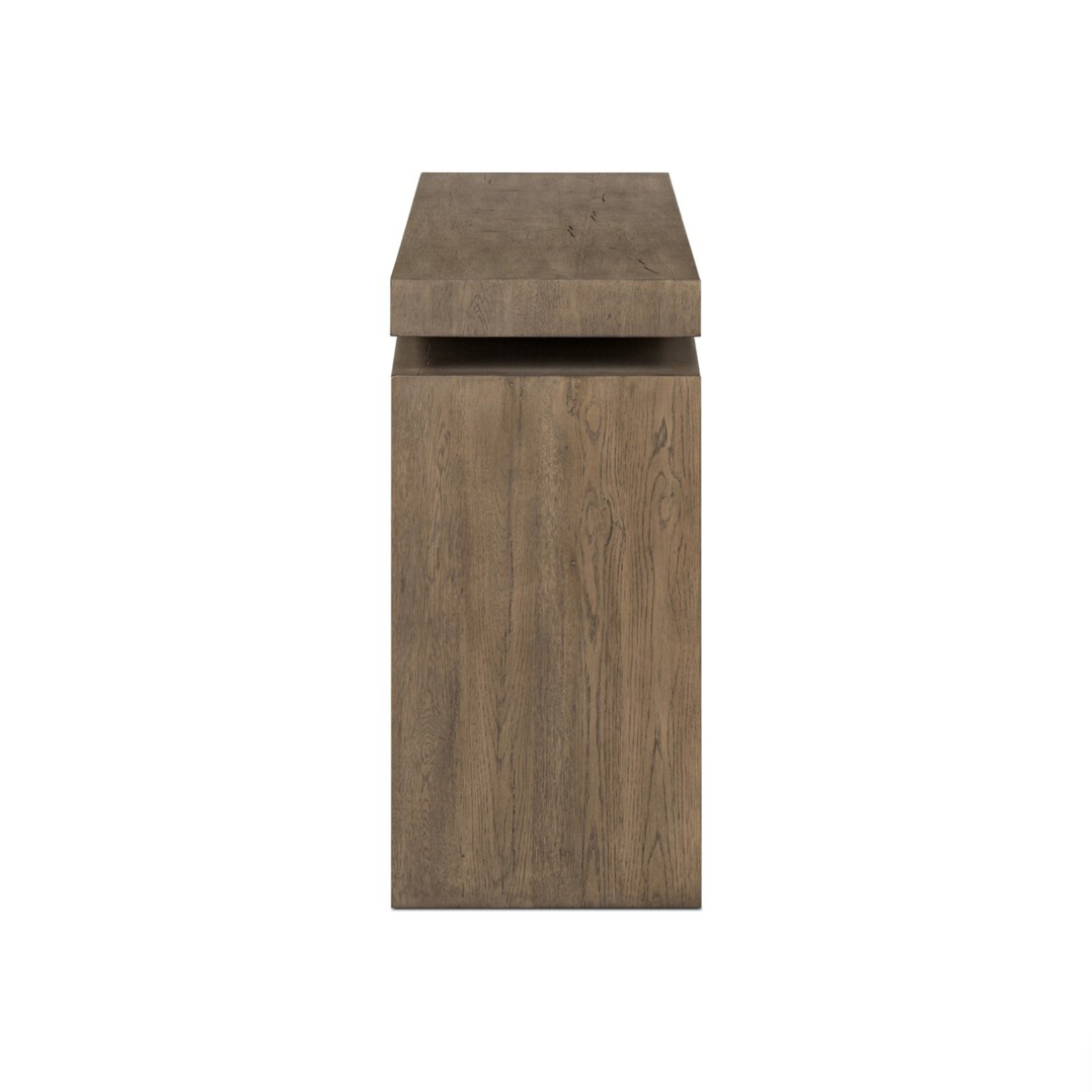 Outside The Box 94x15x31 Callie Pine Reclaimed Wood Console Table In Rustic Gray