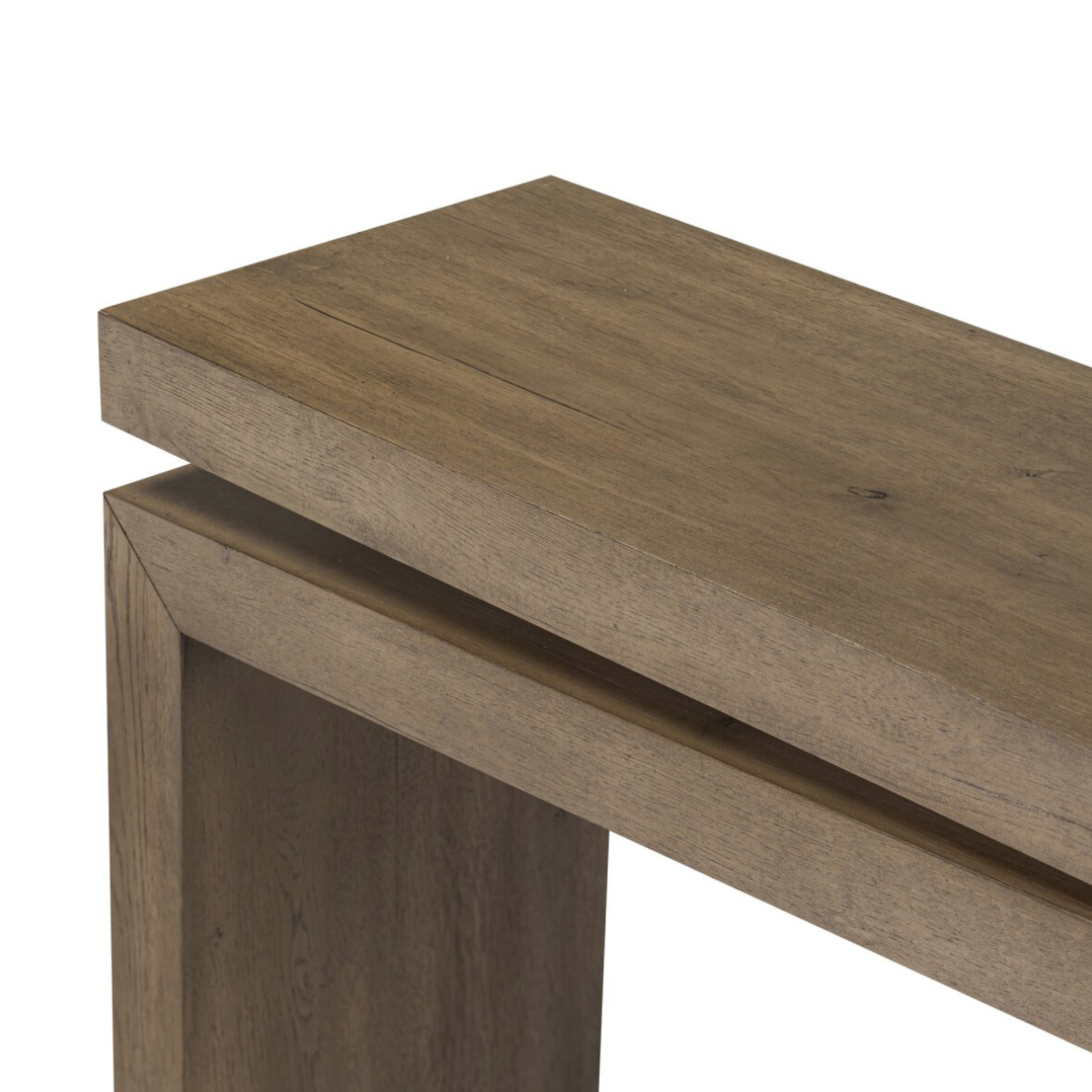 Outside The Box 94x15x31 Callie Pine Reclaimed Wood Console Table In Rustic Gray