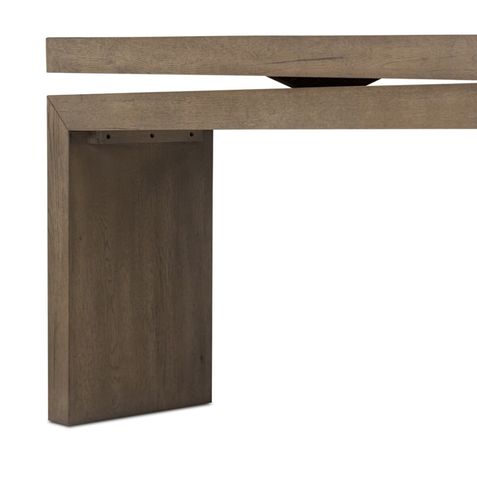 Outside The Box 94x15x31 Callie Pine Reclaimed Wood Console Table In Rustic Gray