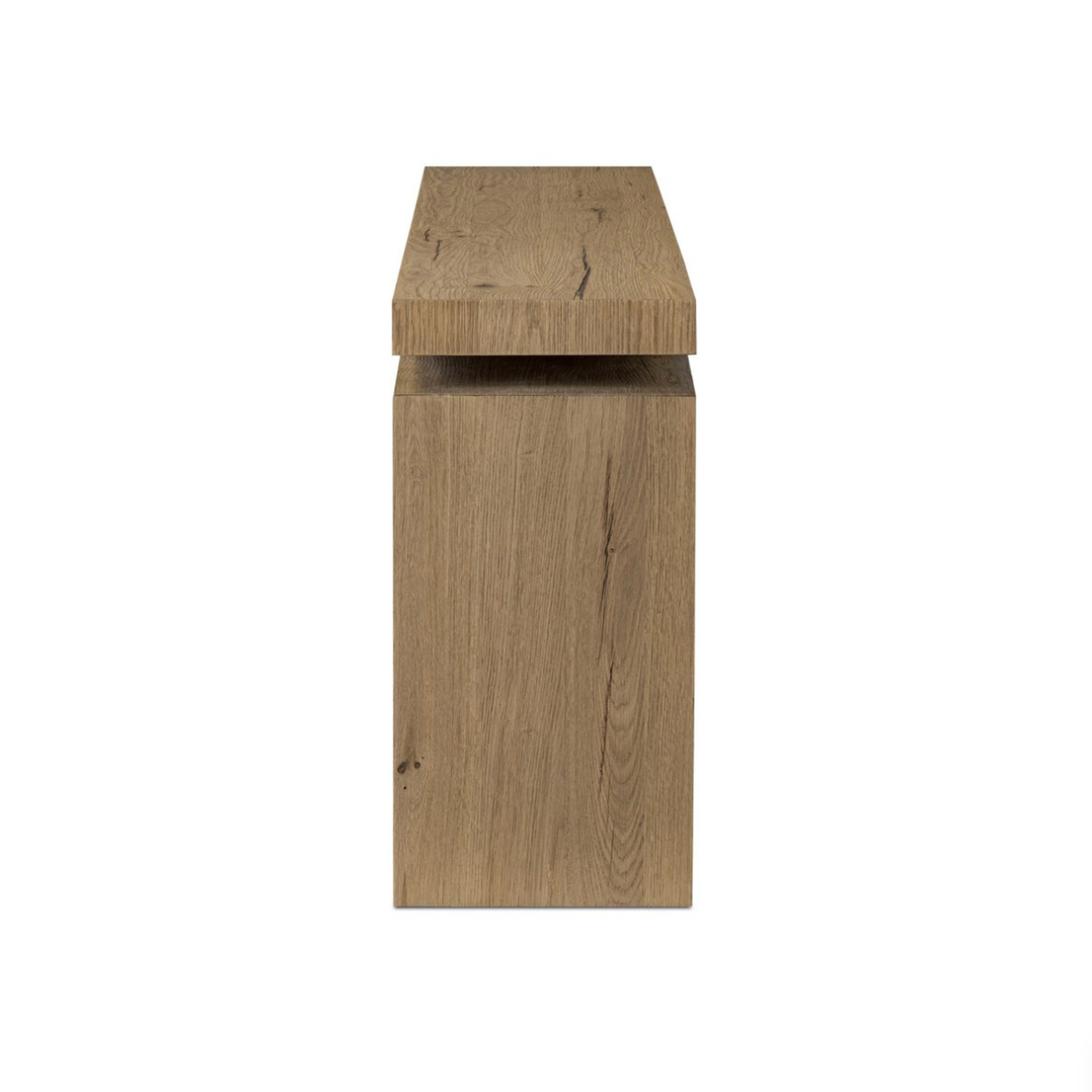 Outside The Box 60x15x31 Callie Solid Reclaimed Pine Console In Worn Oak