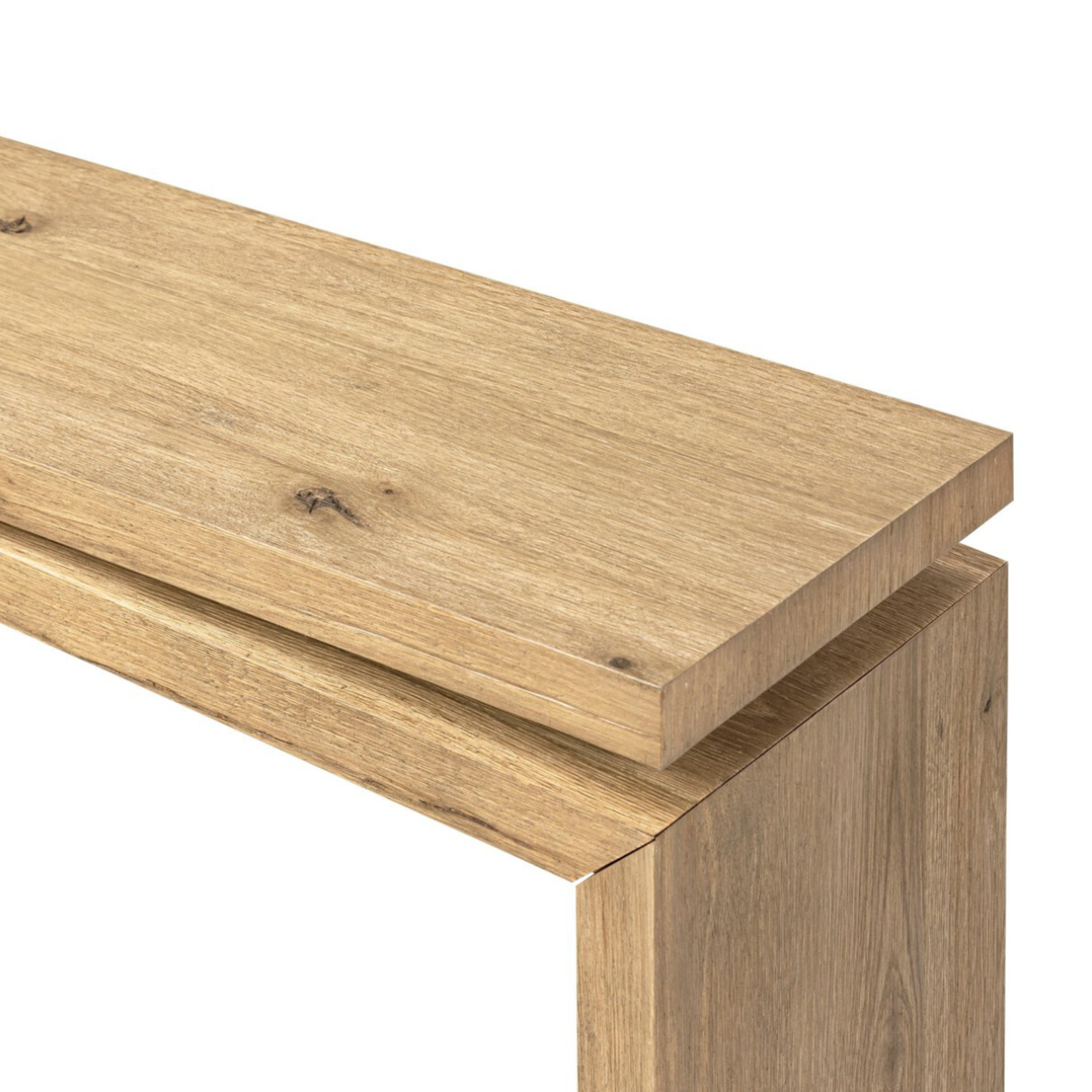 Outside The Box 60x15x31 Callie Solid Reclaimed Pine Console In Worn Oak