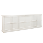 Outside The Box 112x15x38 Sarreid Luciana 6 Door Cortina White Pine Buffet