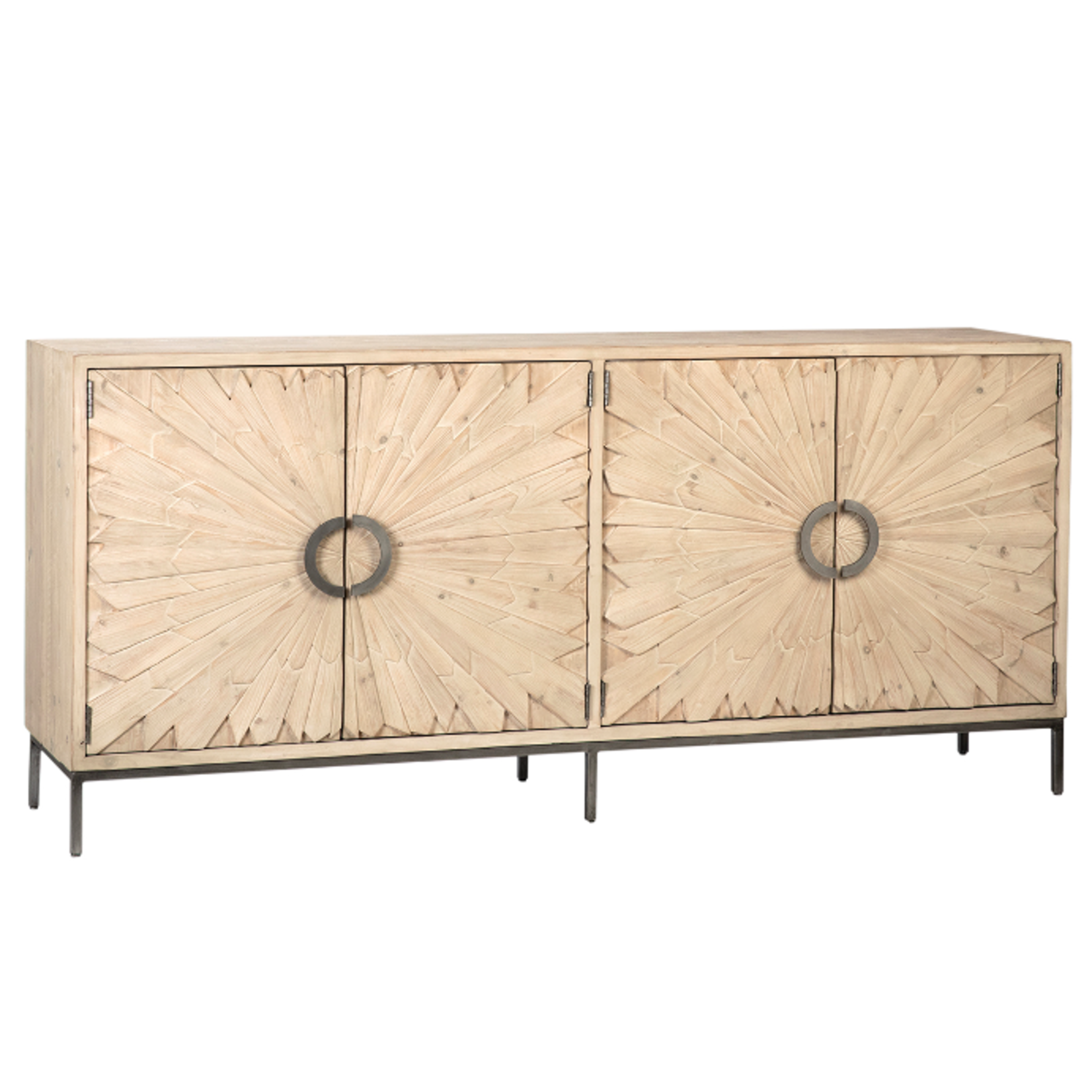Outside The Box 79x19x35 Mabari Warm Wash Reclaimed Pine Sideboard