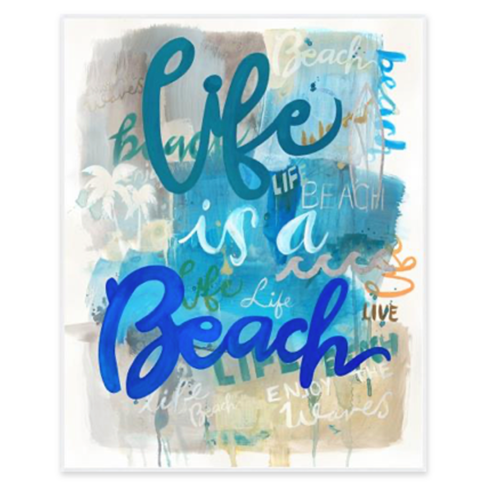 Outside The Box 50x40 "Life is a Beach" Framed Art