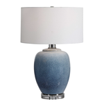 Outside The Box 27" Uttermost Blue Waters Ombre Ceramic Table Lamp