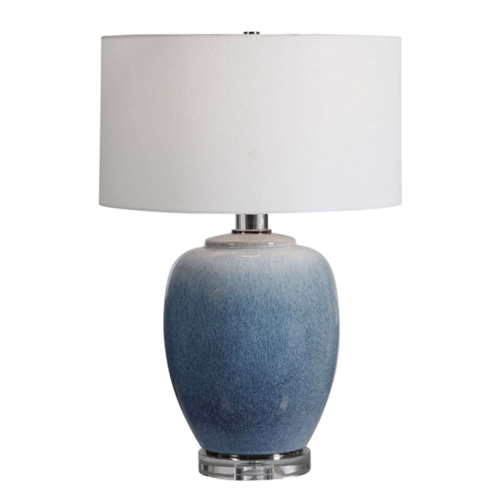 Outside The Box 27" Uttermost Blue Waters Ombre Ceramic Table Lamp