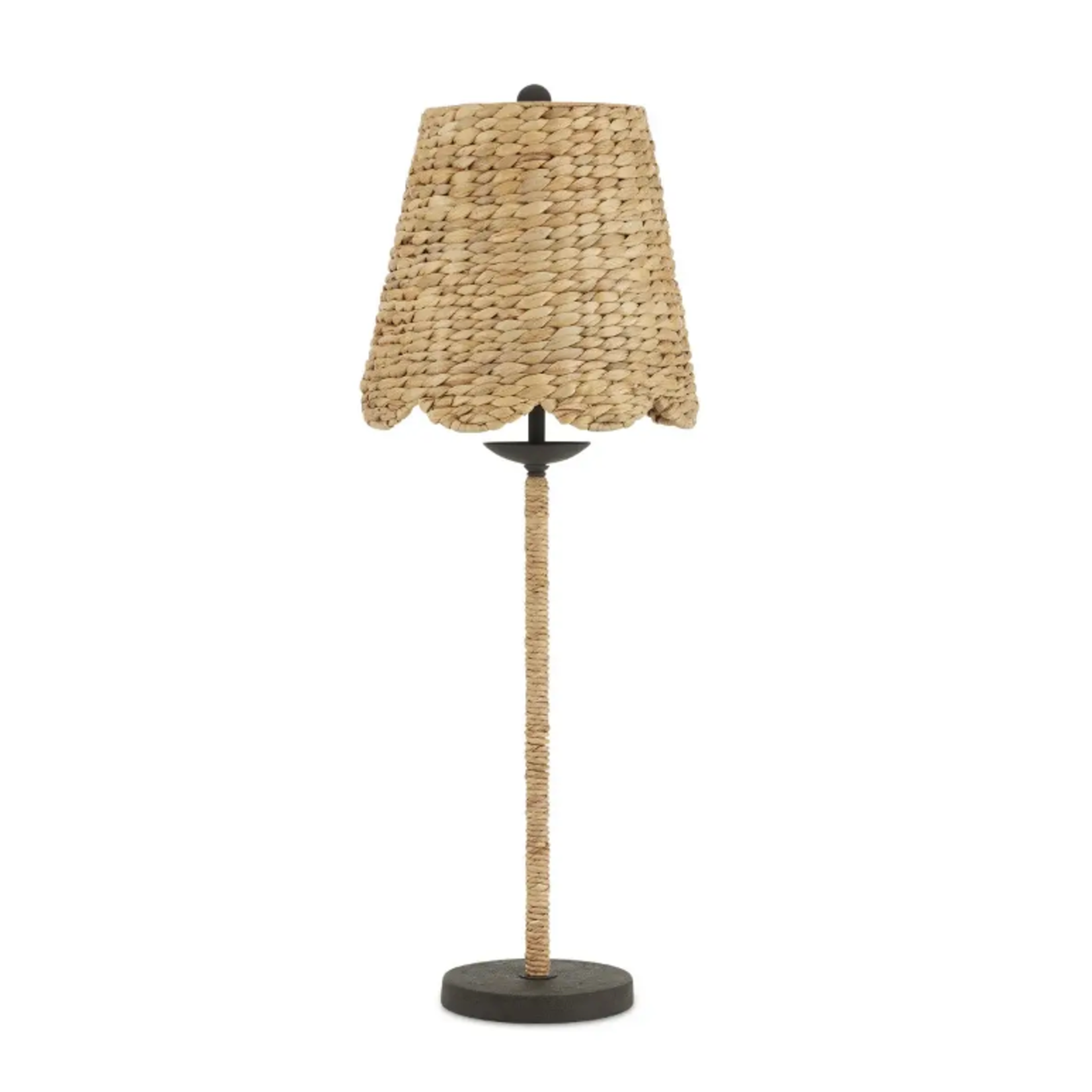 Outside The Box 34" Currey & Co Annabelle Natural Water Hyacinth Table Lamp