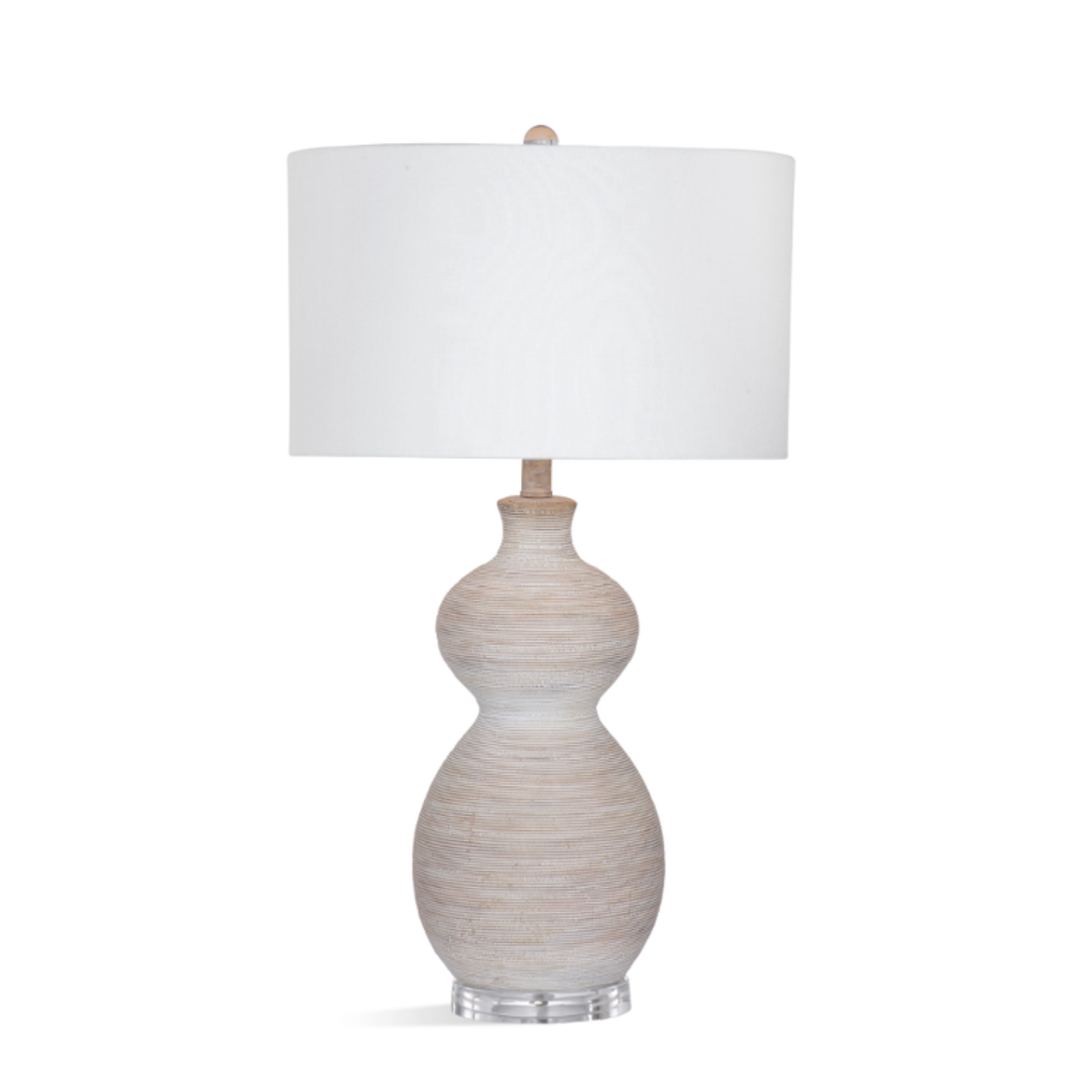 Outside The Box 10" Sandy White & Beige Ceramic Table Lamp
