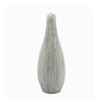 Outside The Box 6" Modo Mini White & Black Lines Handcrafted Porcelain Bud Vase