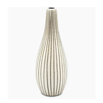 Outside The Box 6" Modo Mini Ivory & Brown Dots Handcrafted Porcelain Bud Vase