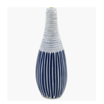 Outside The Box 6" Modo Mini Blue & White Handcrafted Porcelain Bud Vase