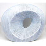 Outside The Box 10" Artura White & Blue Stripes Handcrafted Porcelain Vase