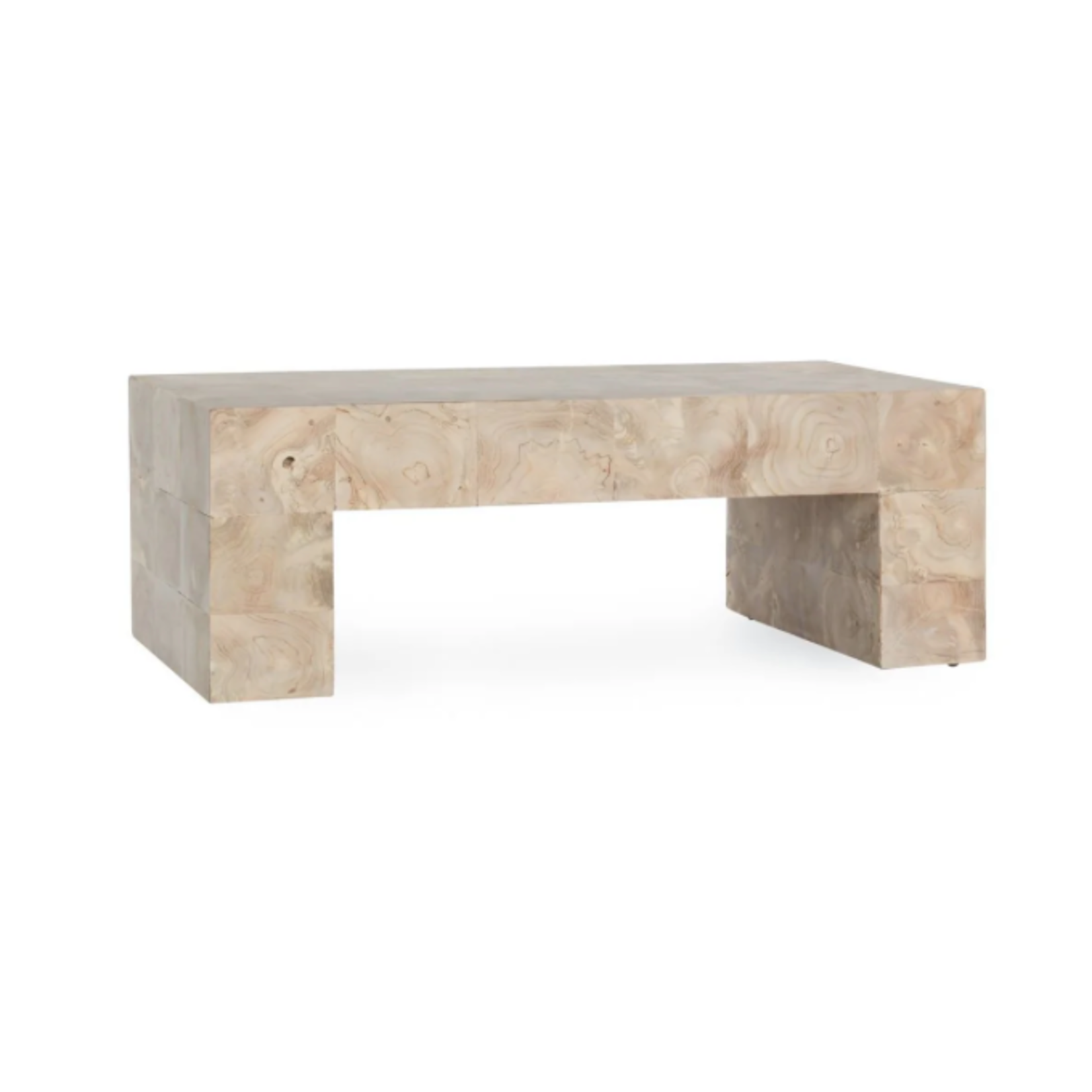 Outside The Box 51x27x18 Anders Solid Teak Wood Rectangular Coffee Table