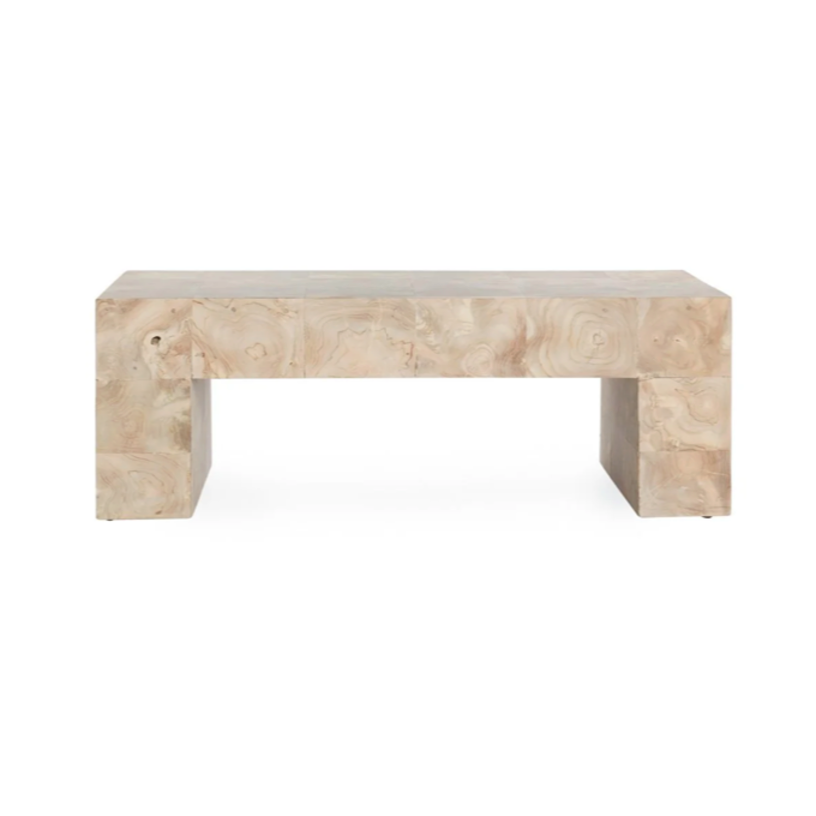 Outside The Box 51x27x18 Anders Solid Teak Wood Rectangular Coffee Table