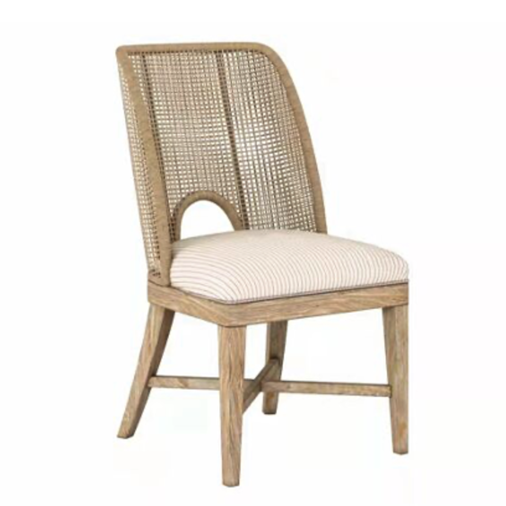 Outside The Box Frame Natural Woven Sling Armless Dining Chair