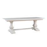 Outside The Box 96x40 Trestle Solid Mahogany White Dining Table