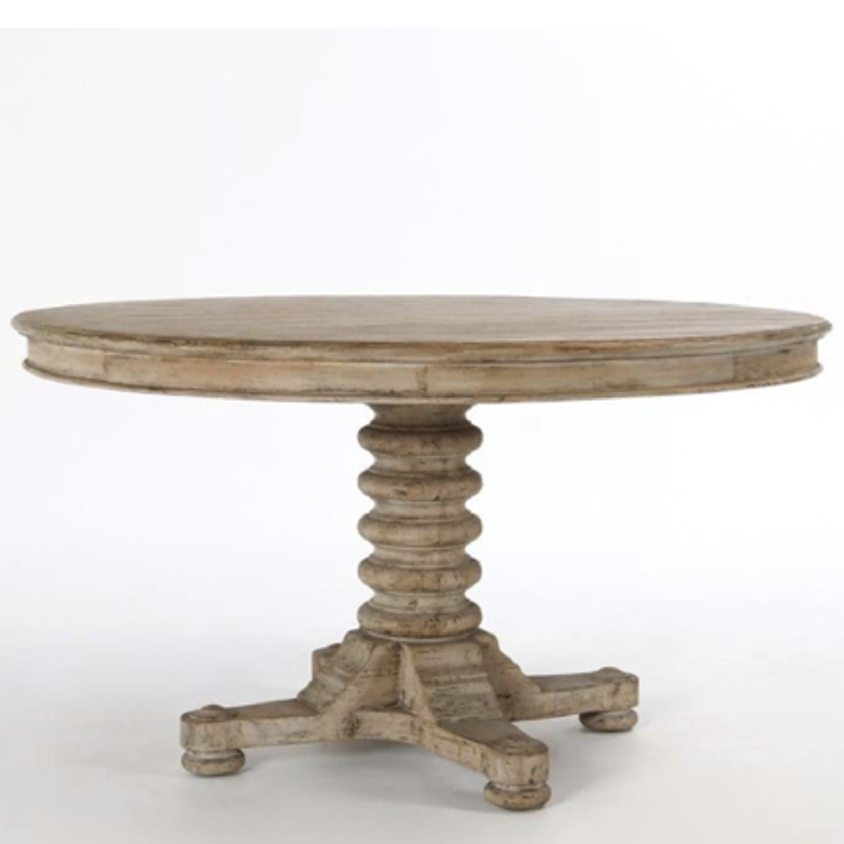 Outside The Box 55" Bellinger Reclaimed Pine Round Dining Table